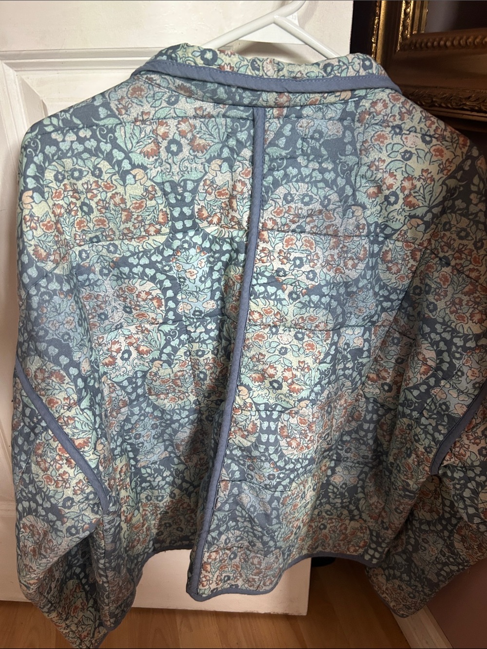 Free People Chloe Quilted jacket - women’s blue patterned - Picture 5 of 5